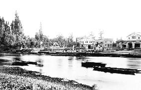 Teddington, the Anglers Hotel and the River 1890