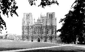 Wells, Cathedral, west front 1890