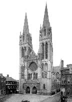 Truro, the Cathedral, West Front c1910