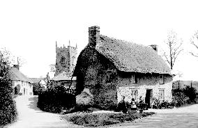St Clement, Church and Cottages 1890