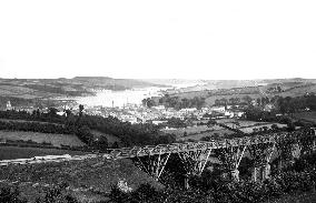 Falmouth, Penryn from Viaduct 1890