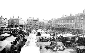 Newark-on-Trent, Market Place 1890