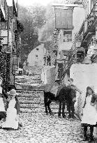 Clovelly, the Street 1890