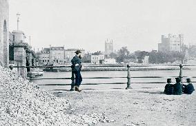 Rochester, Castle from the River c1865