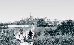Windsor, Castle from Clewer Path 1890