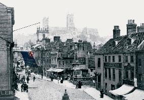 Lincoln, the Cathedral and Stonebow 1890
