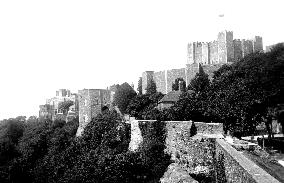 Dover, Castle Keep from the Walls 1890