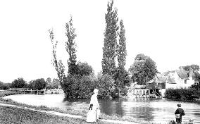 Iffley, the Mill Lock and Bridge 1890