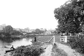 Abingdon, view from the Elms 1890