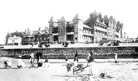 Westgate on Sea, Hotels and Beach 1890