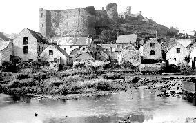 Haverfordwest, the Castle from the River 1890