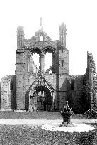 Kirkstall Abbey, West Front 1891