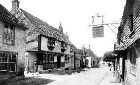 Alfriston, High Street and the Star and George Inns 1891
