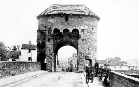 Monmouth, the Bridge over the Monnow 1891