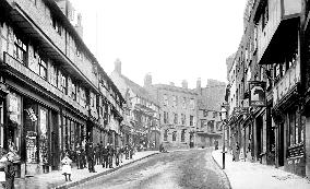 Shrewsbury, Nag's Head, Wyle Cop 1891