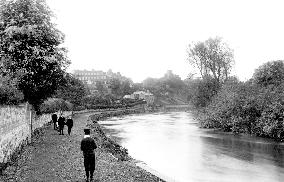 Shrewsbury, view near Railway Bridge 1891