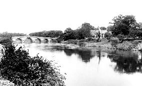 Atcham, Bridge and Church 1891