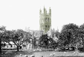 Gloucester, Cathedral north east 1891