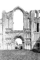 Castle Acre, the Priory, the West Front 1891