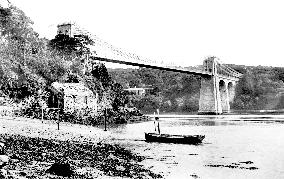 Menai, Suspension Bridge 1891