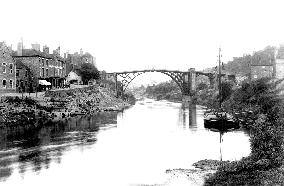 Ironbridge, Bridge from the River 1892