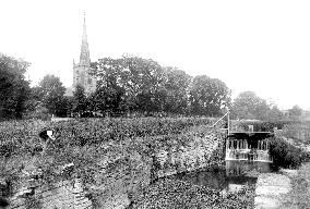 Stratford-upon-Avon, Trinity Church and Locks 1892