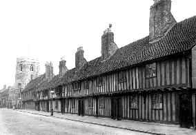 Stratford-upon-Avon, Grammar School and Almshouses 1892