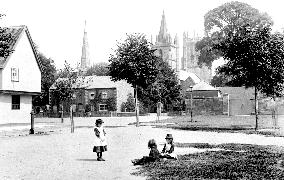 Evesham, Merstow Green 1892