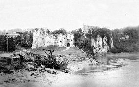 Chepstow, the Castle from the Bridge 1893