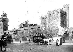 Cardiff, Castle, south side c1903