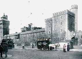 Cardiff, Castle, south side c1903