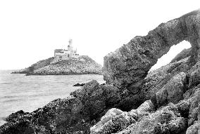 Mumbles, the Lighthouse and Natural Arch 1893