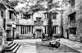 Skipton, the Castle Courtyard 1893