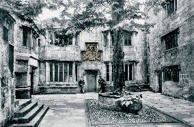 Skipton, the Castle Courtyard 1893