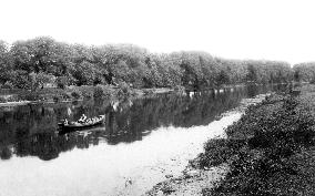 Nottingham, River Trent beneath Clifton Grove 1893