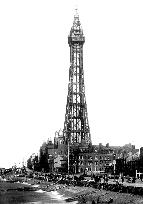Blackpool, the Tower from Central Pier 1894