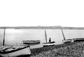 Felixstowe Ferry, distant view of Bawdsey Manor 1894