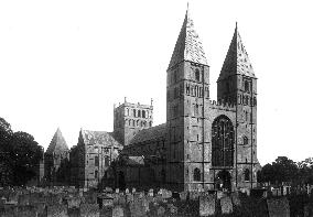 Southwell, the Minster, the West Towers 1895