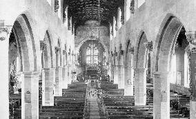 Wrexham, St Giles' Church nave from Organ 1895