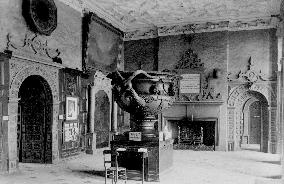 Birmingham, Aston Hall, Entrance Hall 1896
