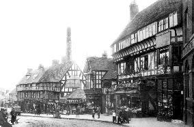 Shrewsbury, Wyle Cop c1891