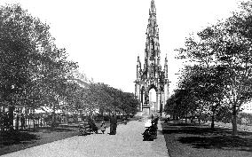 Edinburgh, Scott Monument and Castle 1897
