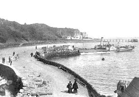 Aberdour, Steamer at the Pier 1897