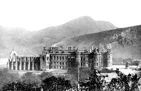 Holyroodhouse Palace, and Arthur's Seat 1897