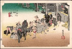 Hiroshige - 53 Stations of the Tokaido - Print 23