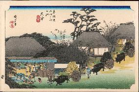 Hiroshige - 53 Stations of the Tokaido - Print 54