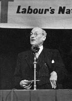 Clement Richard Attlee giving a speech