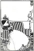 Wrapper of catalogue of rare books by Aubrey Beardsley