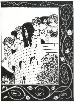 Illustration to Morte d'Arthur by Aubrey Beardsley