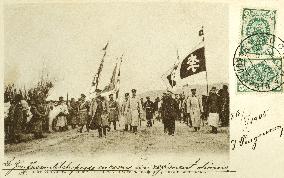 Lieutenant-General Zasulich reviews Chinese Regiment